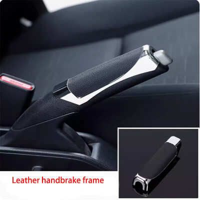 Capac frână de mână mașină Husă decorativă ABS Piele multicoloră Protecție frână de mână de parcare Capac frână de mână Universal