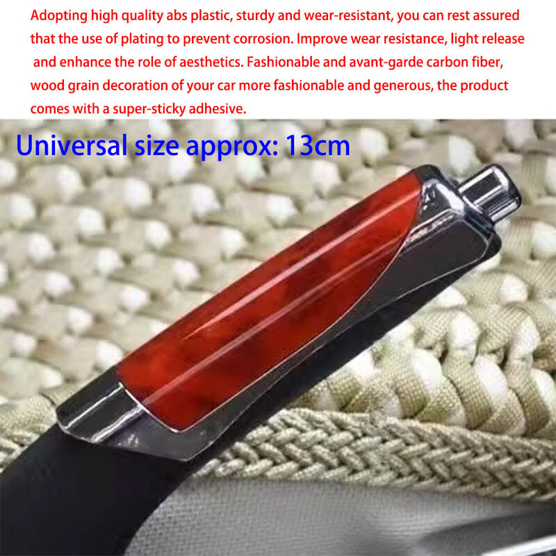 Capac frână de mână mașină Husă decorativă ABS Piele multicoloră Protecție frână de mână de parcare Capac frână de mână Universal