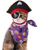 Szerepjáték Jelmez macska kalóz kapitány kellékek Halloween party előadás kalapok kalóz koponya sapka cica szép öltöztetős cosplay kellék