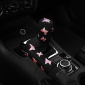 2-daļīgs Butterfly auduma zibspuldze Blingbling automašīnas rokas bremžu komplekts Roktura komplekts manuālais pārnesums Vispārīgi automobiļu piederumi