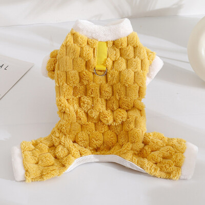 Őszi téli macska kutya jumpsuit klasszikusok Kockás kisállat pizsama kis kutyáknak macskák Shih Tzu tacskó kölyök cica ruházat pulóverek