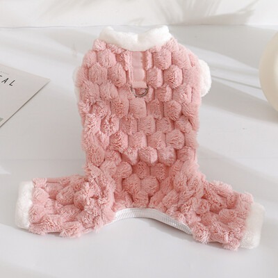 Őszi téli macska kutya jumpsuit klasszikusok Kockás kisállat pizsama kis kutyáknak macskák Shih Tzu tacskó kölyök cica ruházat pulóverek