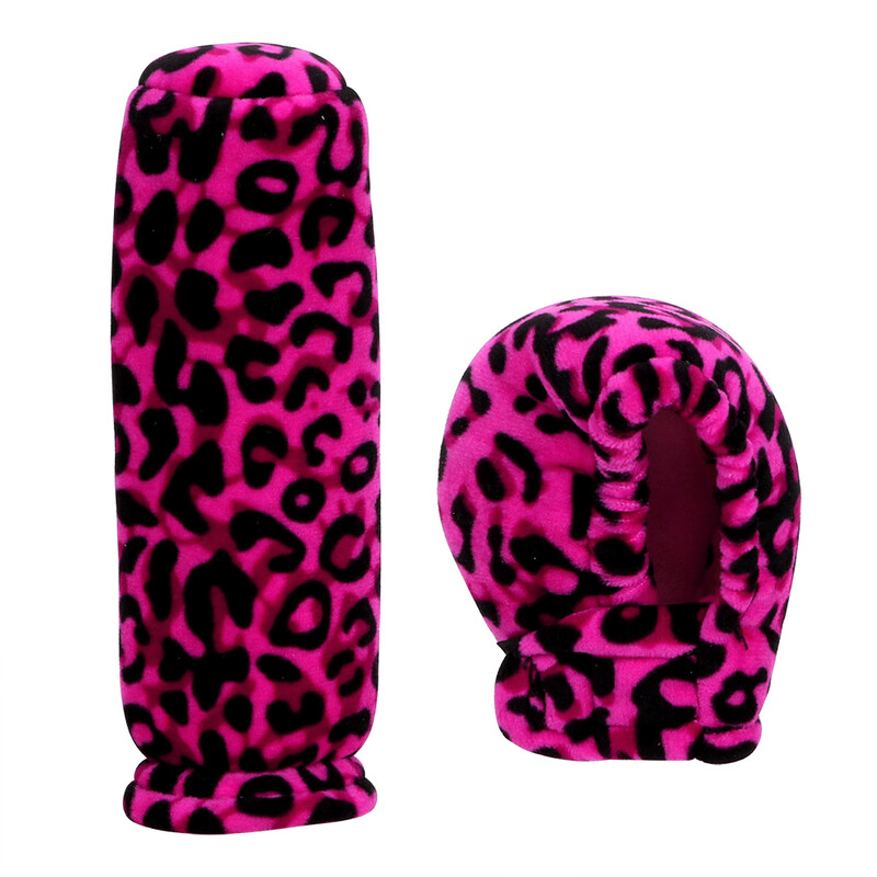 Leopard Plush käsipiduri käepidemed, auto käiguvahetusrihmad, libisemisvastased autot kujundavad universaalsed interjööri tarvikud