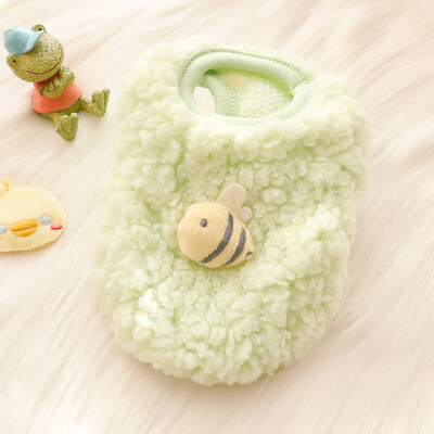 Jaundzimušais kaķis kaķēns samta apģērbs ziemas silts mazs mājdzīvnieks džemperis maziem dzīvniekiem Zaķis Puloveri Apģērbi Tējas tase Pūdelis XXXS