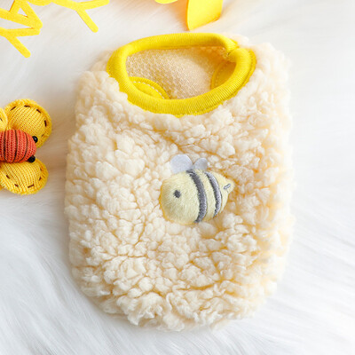 Jaundzimušais kaķis kaķēns samta apģērbs ziemas silts mazs mājdzīvnieks džemperis maziem dzīvniekiem Zaķis Puloveri Apģērbi Tējas tase Pūdelis XXXS