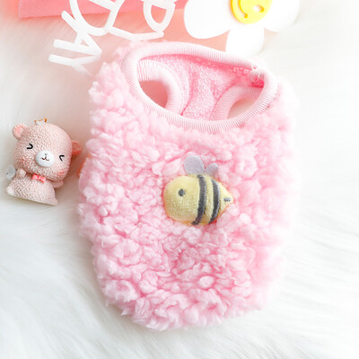 Jaundzimušais kaķis kaķēns samta apģērbs ziemas silts mazs mājdzīvnieks džemperis maziem dzīvniekiem Zaķis Puloveri Apģērbi Tējas tase Pūdelis XXXS