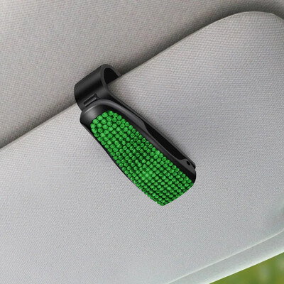 Clip pentru ochelari de soare Suport pentru ochelari de soare Suport pentru carcasă Suport cu strass Ochelari de soare Clip de cristal pentru mașină Accesorii de decorare