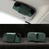 Daugiafunkcinis automobilio akinių dėklas, automatinis saulės skydelio laikiklis saulės akinių dėžutės spaustukas kortelės bilietas Magnetinis automobilio laikymo priedai