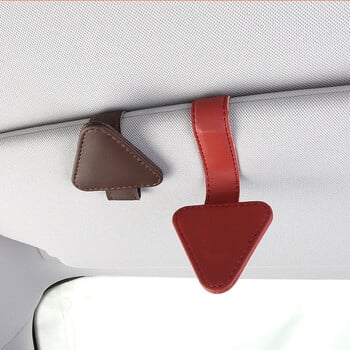 Universal Sun Visor Clip Θήκη γυαλιών ηλίου Θήκη γυαλιών αυτοκινήτου Θήκη γυαλιών αυτοκινήτου Microsoft Δερμάτινα γυαλιά Κρεμάστρα εισιτηρίων Κλιπ γυαλιών βάσης