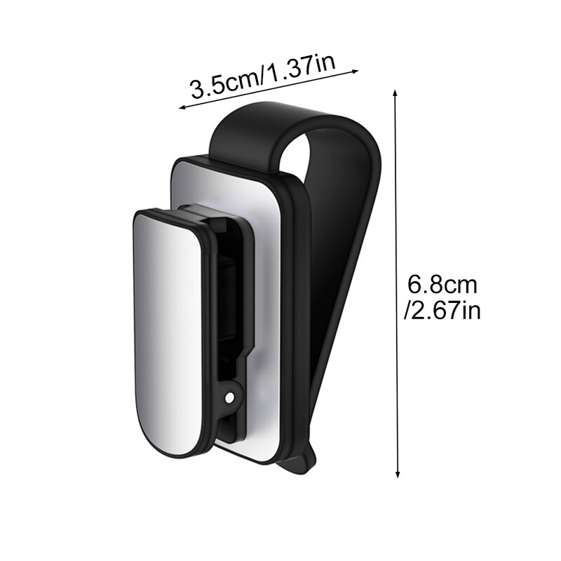 Universālie auto saulesbriļļu turētāji, magnētiskās ādas brilles, briļļu pakaramais skava, biļešu karšu briļļu klipsis, automašīnas viziera aksesuārs