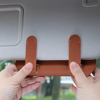 Αποθήκευση γυαλιών αυτοκινήτου για Universal Auto Sun Visor Γυαλιά ηλίου Θήκες αποθήκευσης κάρτας Εισιτήριο αποθήκευσης κλιπ Θήκες Αξεσουάρ