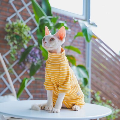 Ziemas drēbes kaķiem, kokvilnas 4 kāju mētelis Sphnx, apakškrekls ar garām piedurknēm kaķēniem, Devon Rex kombinezons