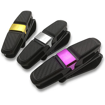 Θήκη γυαλιών αυτοκινήτου γενικής χρήσης Auto Sun Visor Glasses Box Γυαλιά ηλίου Θήκη εισιτηρίων για μαρκαδόρο Αξεσουάρ κουτί με κλιπ