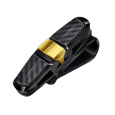 Husă universală pentru ochelari pentru mașină Cutie pentru ochelari cu parasolar auto Cutie pentru ochelari de soare Suport pentru bilete pentru carduri Husă pentru stilouri Cutie cu cleme Accesorii