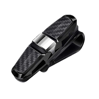 Husă universală pentru ochelari pentru mașină Cutie pentru ochelari cu parasolar auto Cutie pentru ochelari de soare Suport pentru bilete pentru carduri Husă pentru stilouri Cutie cu cleme Accesorii