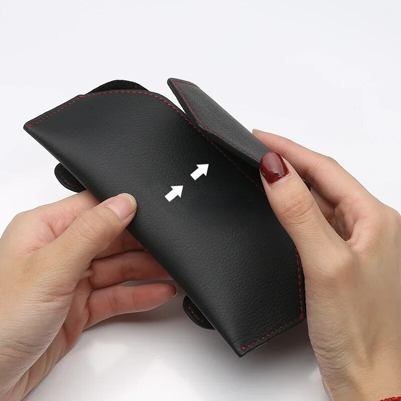 Husă pentru ochelari pentru mașină Suport pentru ochelari pentru parasolar auto Suport pentru ochelari de soare Clip pentru card Suport bilet universal Accesorii auto multifuncționale