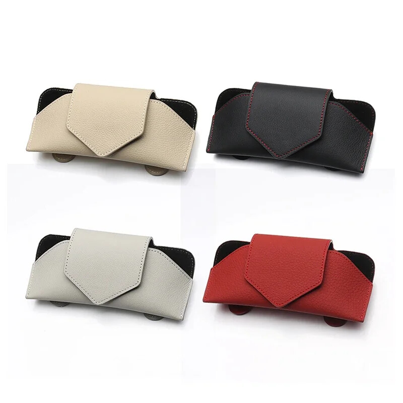 Husă pentru ochelari pentru mașină Suport pentru ochelari pentru parasolar auto Suport pentru ochelari de soare Clip pentru card Suport bilet universal Accesorii auto multifuncționale