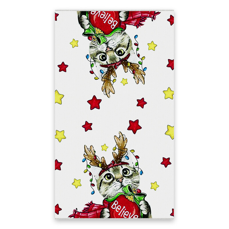 „Santa Cross“ mikropluošto virtuvės rankšluostis, sugeriantis mažas rankšluostis