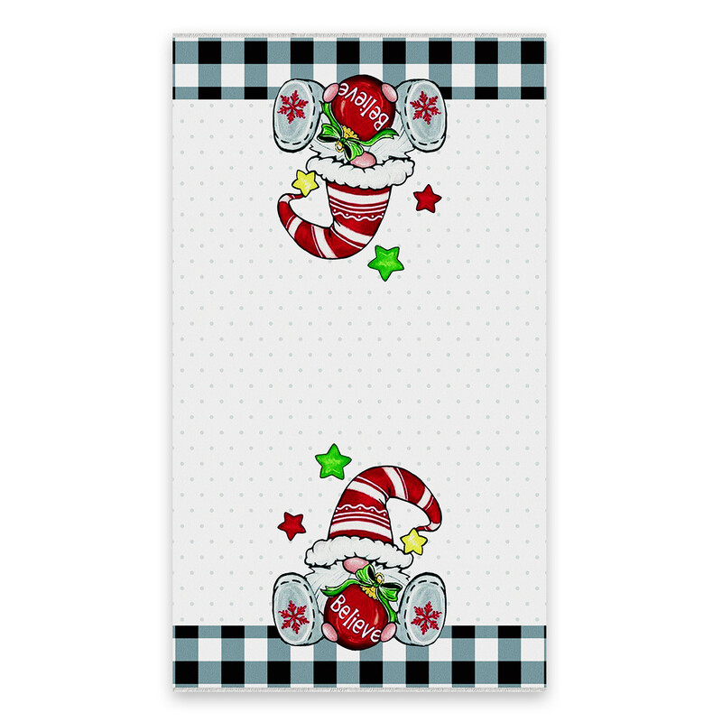 „Santa Cross“ mikropluošto virtuvės rankšluostis, sugeriantis mažas rankšluostis