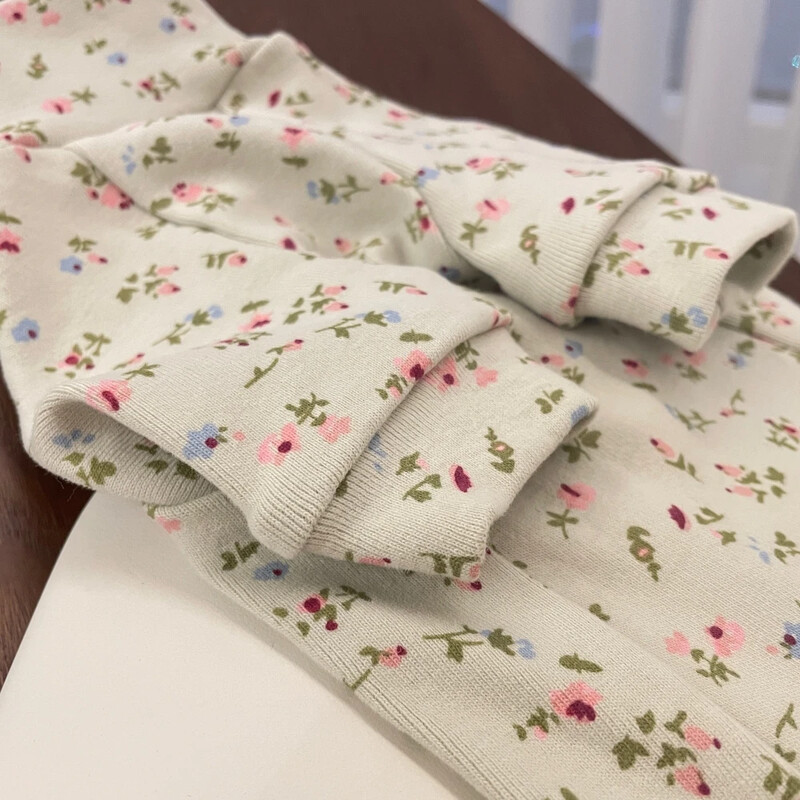 Meleg pamut kabát Sphynx macska tavaszi puha szövetből készült elasztikus jumpsuit kiscicáknak Zöld virágos, magas nyakú pulóver Devon Rex számára