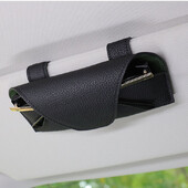 Automobilių akinių dėklas Automatinis saulės skydelis akinių laikiklis akinių nuo saulės spaustukas kortelės bilietų laikiklis Daugiafunkciniai automobilių priedai