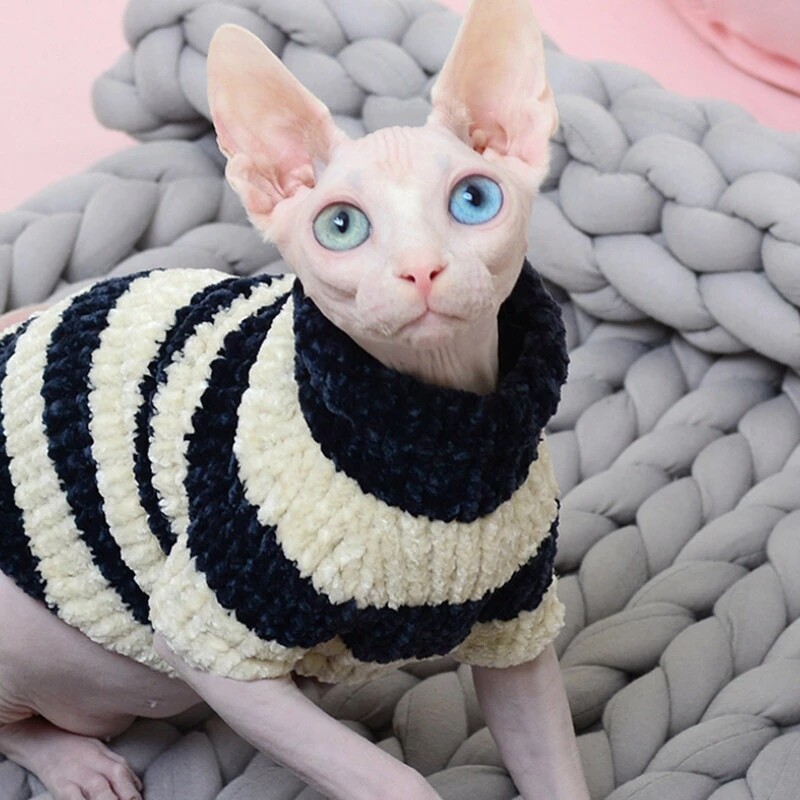 Haine pentru pisici pentru animale de companie, iarnă, toamnă, caldă, pisici, pulover, pulover, Sphynx, hanorac pentru câini, îmbrăcăminte, pulover, cămașă tricotată pentru pisici, pisicuțe.