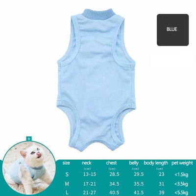 Haine pentru pisici Haine de recuperare respirabilă pentru animale de companie Haine pentru îngrijirea animalelor de companie anti-linge pentru câini Haine cu cataramă de pastă cu patru picioare Haine pentru animale de companie