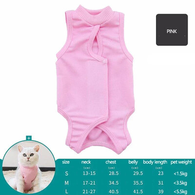 Haine pentru pisici Haine de recuperare respirabilă pentru animale de companie Haine pentru îngrijirea animalelor de companie anti-linge pentru câini Haine cu cataramă de pastă cu patru picioare Haine pentru animale de companie