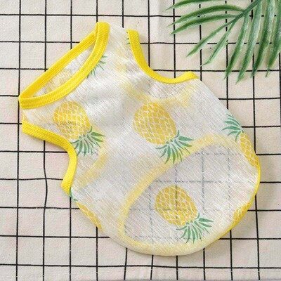 Apsauginiai rūbai katėms Vasarinė naminių gyvūnėlių liemenė Itin plona, kvėpuojanti, miela spausdinta kačiuko šuniuko rūbai triušiui Pižamos ropa gato