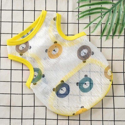 Apsauginiai rūbai katėms Vasarinė naminių gyvūnėlių liemenė Itin plona, kvėpuojanti, miela spausdinta kačiuko šuniuko rūbai triušiui Pižamos ropa gato