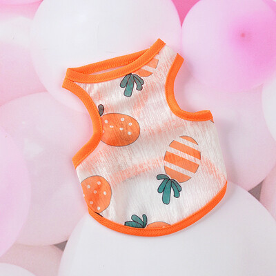 Apsauginiai rūbai katėms Vasarinė naminių gyvūnėlių liemenė Itin plona, kvėpuojanti, miela spausdinta kačiuko šuniuko rūbai triušiui Pižamos ropa gato