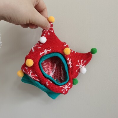 Nauji kalėdiniai sniego kostiumo rūbai Sphynx Cat Šiltas megztinis beplaukėms katėms Žieminės vilnos striukė Devon Rex Pet Product