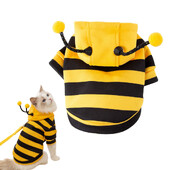 Costum pentru câine albină Hanorace de Halloween pentru animale de companie Moale pentru animale de companie Halloween Crăciun Cosplay Rochie Hanorac Haine Cosplay pentru câine, pisică, cățeluș