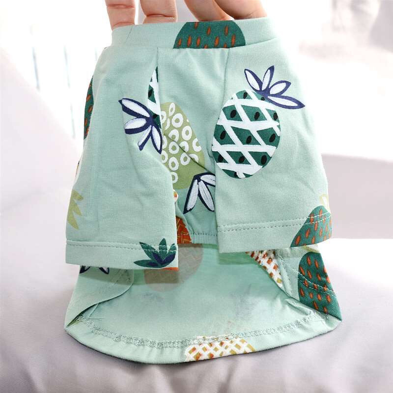 Sweet Print Sfinkso katės liemenė marškinėliai Vasariniai medvilniniai rūbai katėms Gotas mascotas Drabužiai Katten Kedi Kostiumas vetement chat