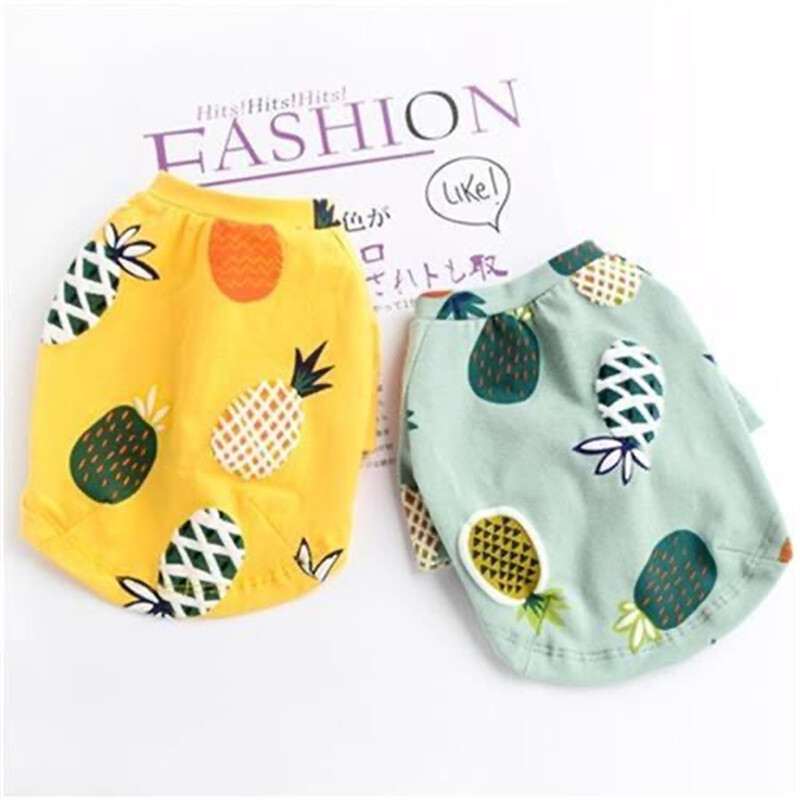 Sweet Print Sfinkso katės liemenė marškinėliai Vasariniai medvilniniai rūbai katėms Gotas mascotas Drabužiai Katten Kedi Kostiumas vetement chat