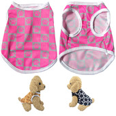 Vestă de vară pentru pisici pentru câini, pentru câini de talie mică, mijlocie, pisici, moale, confortabil, respirabil, pentru animale de companie, pisicuță, cățeluș, cu amprente labe, haină chihuahua