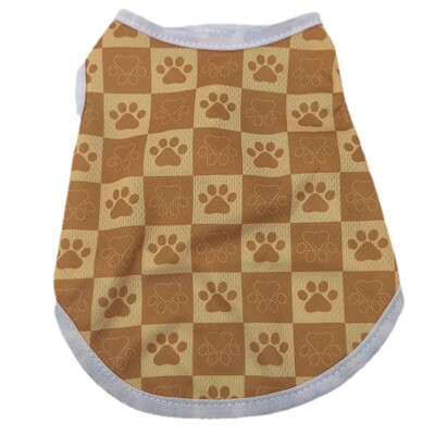 Vestă de vară pentru pisici pentru câini, pentru câini de talie mică, mijlocie, pisici, moale, confortabil, respirabil, pentru animale de companie, pisicuță, cățeluș, cu amprente labe, haină chihuahua