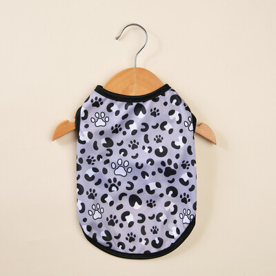 Haine de vară pentru pisici, cu imprimeu leopard, vestă pentru animale de companie, pentru câini de talie mică, tricou subțire, respirabil