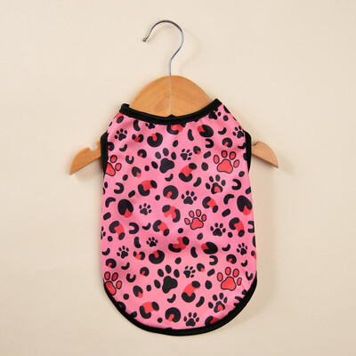 Haine de vară pentru pisici, cu imprimeu leopard, vestă pentru animale de companie, pentru câini de talie mică, tricou subțire, respirabil