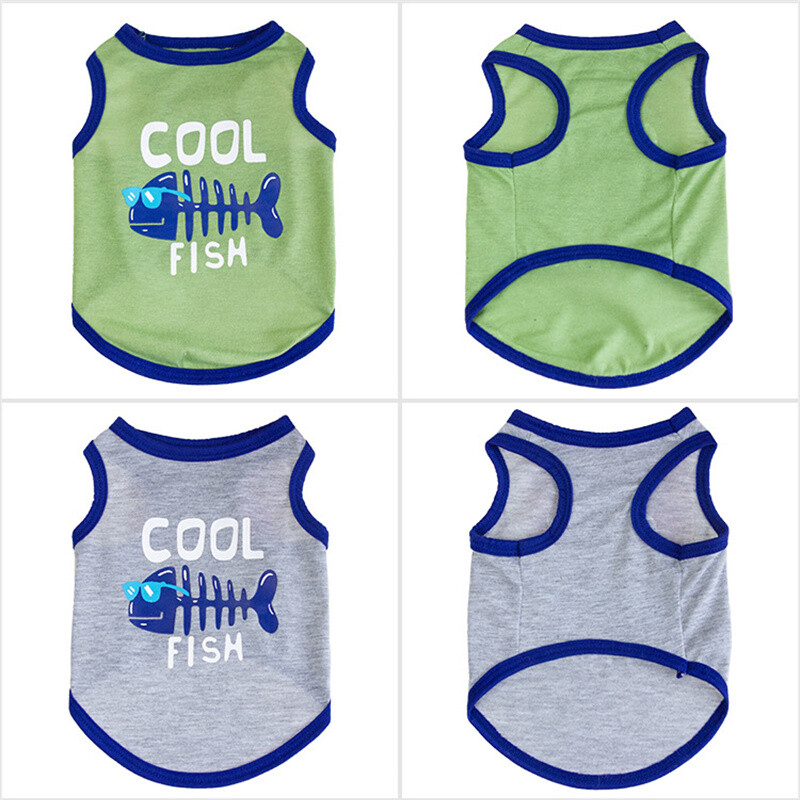 Ljetna pamučna odjeća za mačke Sphynx Odjeća Otisnuta slova Pet prsluk Majica za mačke Gotas Kitten Garfield Majice maskote Odjeća