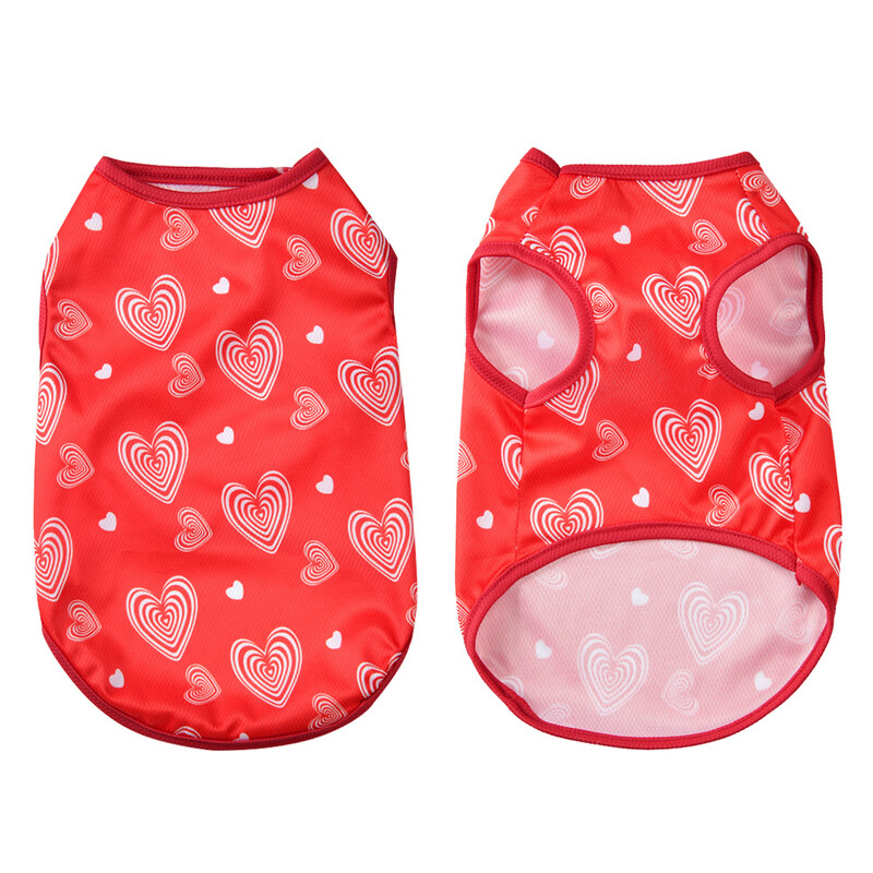 Ballīšu modes kaķu apģērba veste maziem un vidējiem kaķiem, suņiem, smieklīgi saģērbtiem kaķēnu sirds apdrukas omulīgi apģērbi mājdzīvnieku kospleja kostīmi