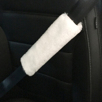 Κάλυμμα ζώνης ασφαλείας αυτοκινήτου Fluffy Auto Seatbelt Safety Belt Pad Soulder Protector Ενήλικες Παιδικά Αξεσουάρ εσωτερικού αυτοκινήτου 2τμχ