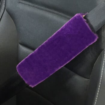 Κάλυμμα ζώνης ασφαλείας αυτοκινήτου Fluffy Auto Seatbelt Safety Belt Pad Soulder Protector Ενήλικες Παιδικά Αξεσουάρ εσωτερικού αυτοκινήτου 2τμχ