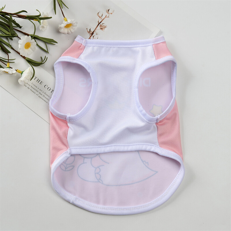 Vasaras kaķu kucēnu drēbes multfilmu druka Mājdzīvnieku veste bez piedurknēm maziem suņiem kaķiem kaķēnu sfinksa apģērbi roupa para gato