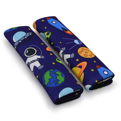 Kvėpuojantis tinklinio audinio saugos diržo užvalkalas, 2 dalys Vaiko saugos kėdės dinozauras astronautas ant pečių animacinio filmo automobilio saugos diržo užvalkalas