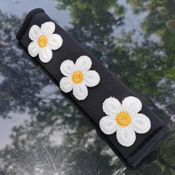 1 τμχ Flower Shoulder Pad Ζώνη ασφαλείας αυτοκινήτου Μικρή διακόσμηση εσωτερικού χώρου Προστασία κινουμένων σχεδίων Δημιουργική ασφαλιστική κάλυψη Αξεσουάρ αυτοκινήτου