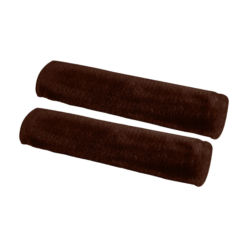 2 vnt. automobilio saugos diržo užvalkalas Saugos diržų pečių pagalvėlės tinka visiems automobiliams ir kuprinei Minkštos dirbtinės avikailio automobilio saugos diržų pagalvėlės