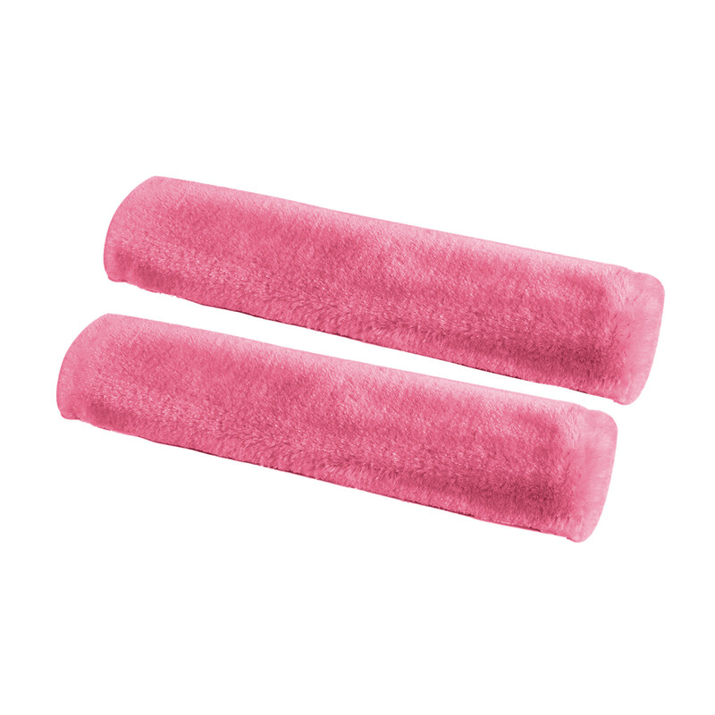 2 vnt. automobilio saugos diržo užvalkalas Saugos diržų pečių pagalvėlės tinka visiems automobiliams ir kuprinei Minkštos dirbtinės avikailio automobilio saugos diržų pagalvėlės