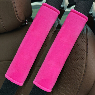 2 buc. Huse pentru centuri de siguranță din desene animate Accesorii pentru mașină din pluș moale pentru umăr auto Protector interior pentru centuri de siguranță pentru adulți, tineri, copii