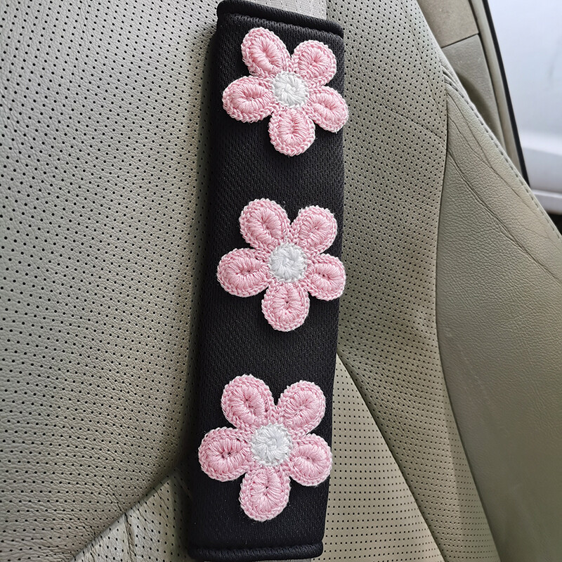 1 buc. Umăr cu flori Centura de siguranță Mic Decorație interioară Protecție Desen animat Creativ Husă de asigurare Accesorii auto